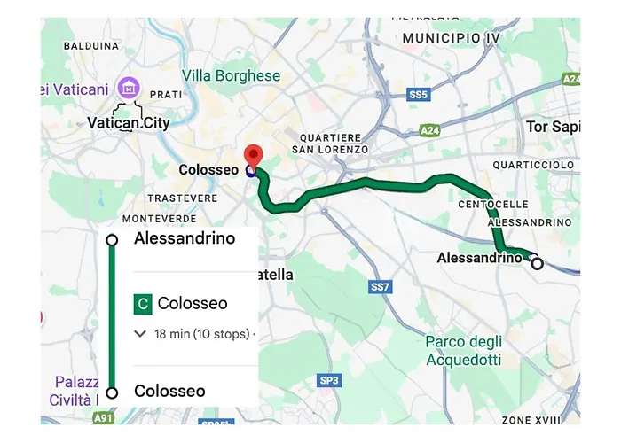 Bright With Balcony - Metro C 3 Min - Colosseum 15 Min - Self Check-in * Rome